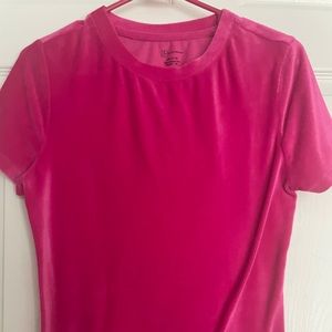 Pretty satin pink t shirt